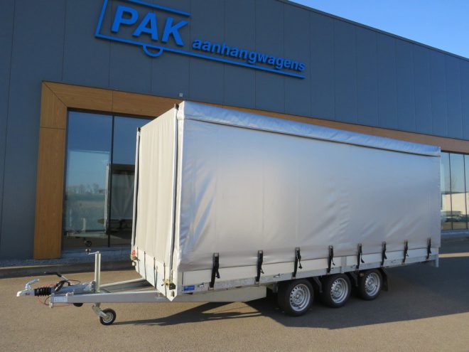 Easyline Huifaanhangwagen tridemas 505x200x205cm 3500kg Schuifzeil met spansluitingen