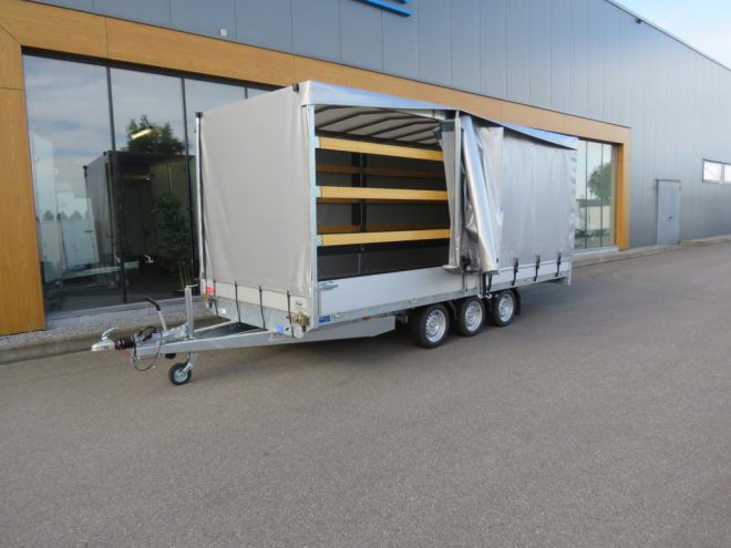 Easyline Huifaanhangwagen tridemas 505x200x205cm 3500kg Schuifzeil met spansluitingen