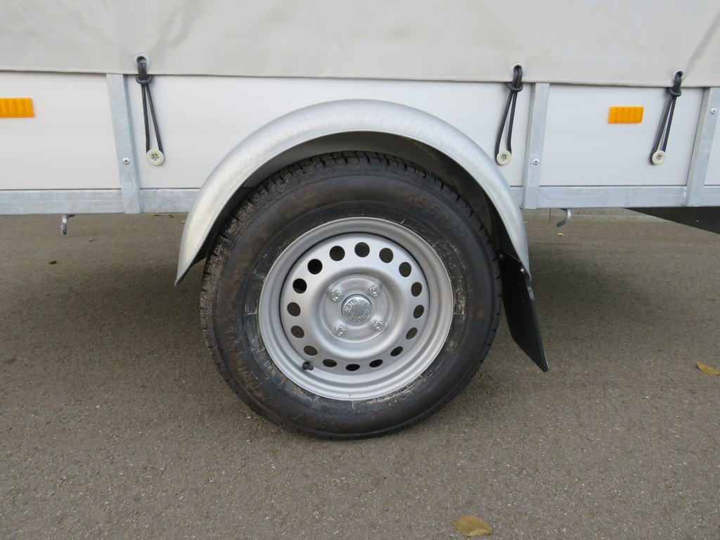 Loady Huifaanhangwagen enkelas 250x130x150cm 750kg ALU