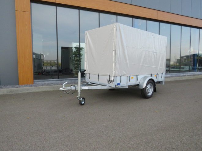 Loady Huifaanhangwagen enkelas 250x130x150cm 750kg ALU