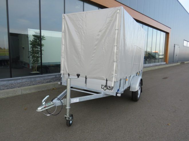 Loady Huifaanhangwagen enkelas 250x130x150cm 750kg ALU