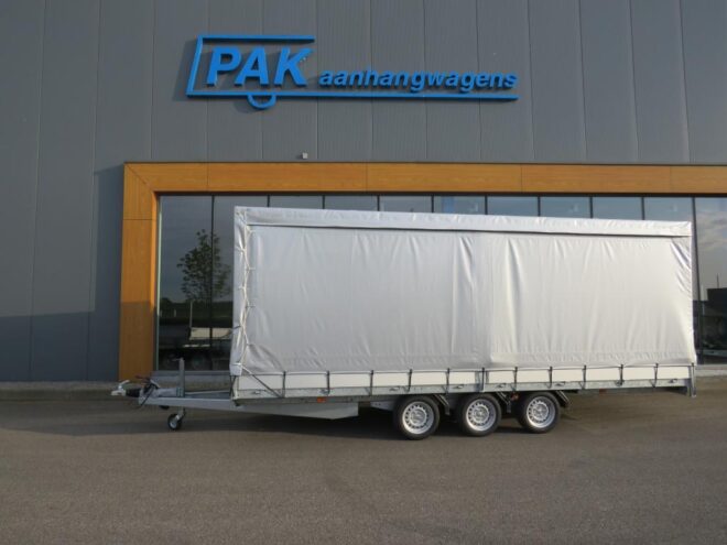 Easyline Huifaanhangwagen tridemas 505x200x205cm 3500kg Schuifzeil