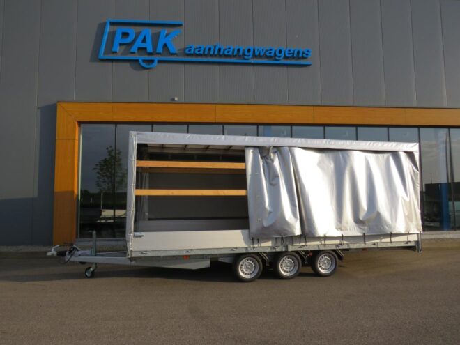 Easyline Huifaanhangwagen tridemas 505x200x205cm 3500kg Schuifzeil